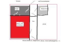 einfacher Grundriss damit Sie sich eine kleine visuelle Vorstellung gönnen können :-)