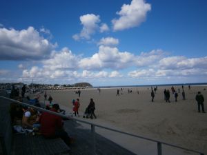 Frühjahr und Herbst das hat auch seinen Reiz - hier der Strand von Travemünde im Frühjahr