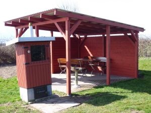 Überdachter Grillplatz