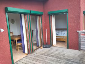 Zugang zu Schlafzimmer und wintergarten