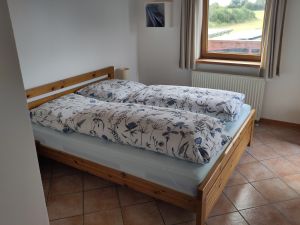 Doppelbett im Schlafzimmer Muschel