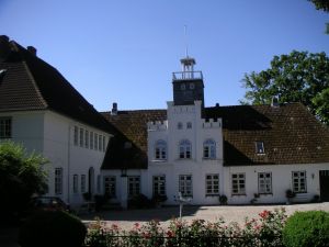 Bild 20: Kutscherhaus Gut Ohrfeld-Einzellage,Meerblick vom Hof, Sauna und Kaminofen