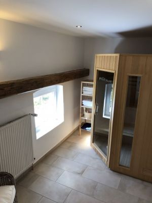 Bild 19: Kutscherhaus Gut Ohrfeld-Einzellage,Meerblick vom Hof, Sauna und Kaminofen