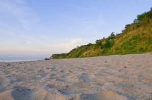 Der Strand liegt fast vor der Haustür.