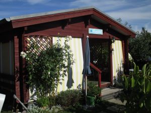 Der Eingang über die Veranda.