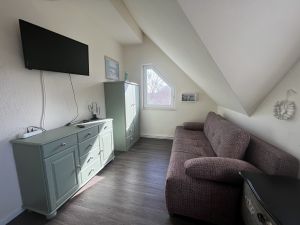 zusätzliche Schlafcouch und TV